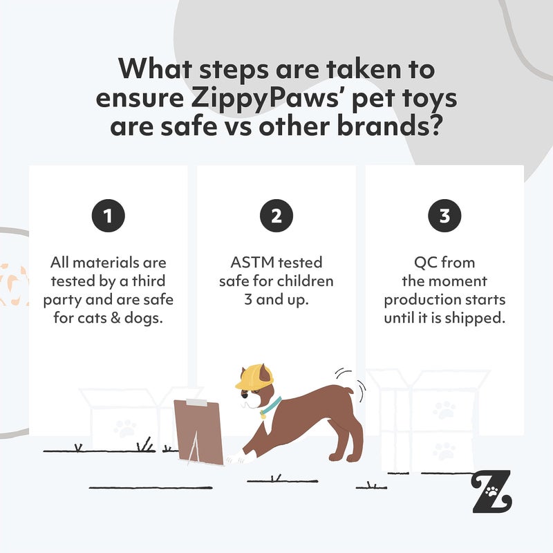 ZippyPaws Squeakie Pad - No Stuffing Dog Toy to Keep Them Busy, for Small & Medium Dogs, Squeaky Pet Toy for Boredom, Unstuffed Chew Toy, Soft Plush Puppy Products, Ladybug & Panda - 6.5" - Image 4